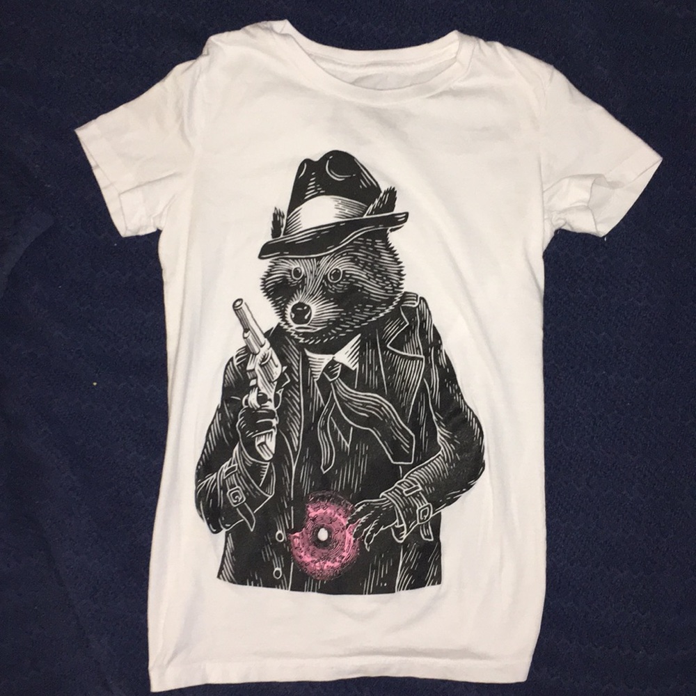 Detective Raccoon Graphic Tee